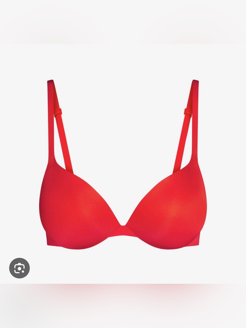 SKIMS Teardrop Push Up Bra in Poppy